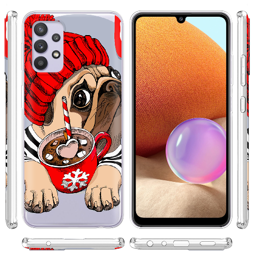 Чехол BoxFace Samsung A525 Galaxy A52 Winter Puggy