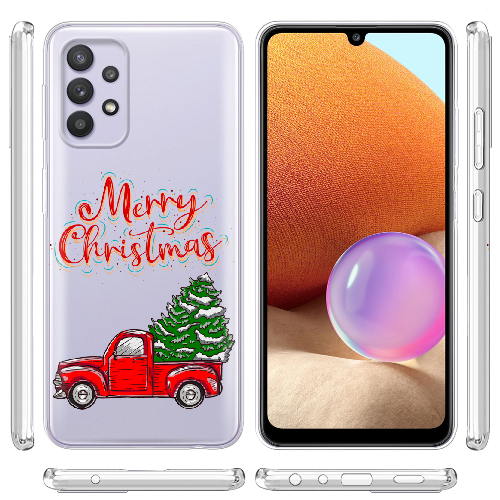 Чехол BoxFace Samsung A525 Galaxy A52 Holiday Car Merry Christmas