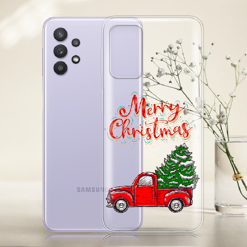 Чехол BoxFace Samsung A525 Galaxy A52 Holiday Car Merry Christmas