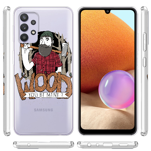 Чехол BoxFace Samsung A525 Galaxy A52 Wood you be mine