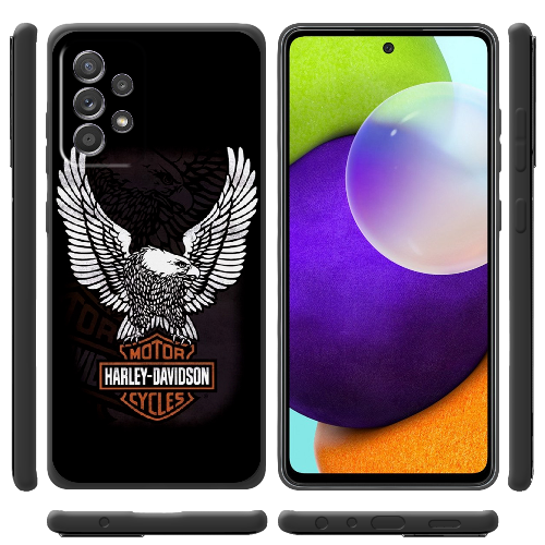 Чехол BoxFace Samsung A525 Galaxy A52 Harley Davidson and eagle