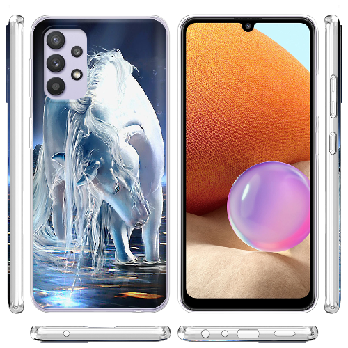 Чехол BoxFace Samsung A525 Galaxy A52 White Horse