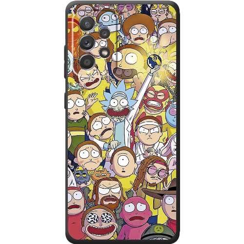 Чехол BoxFace Samsung A525 Galaxy A52 Rick and Morty все герои