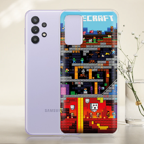 Чехол BoxFace Samsung A525 Galaxy A52 Minecraft Lode Runner