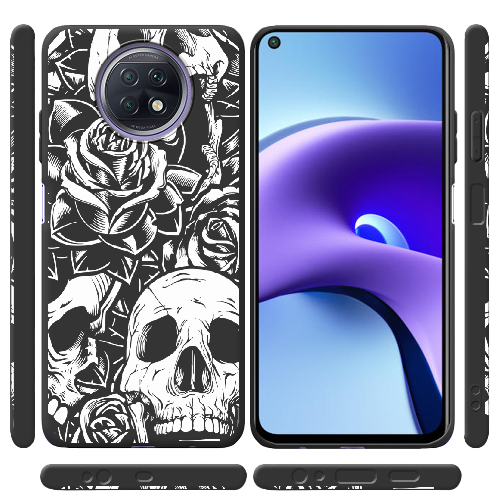 Чехол BoxFace Xiaomi Redmi Note 9T Skull and Roses