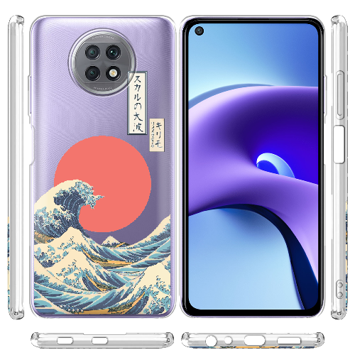 Чехол BoxFace Xiaomi Redmi Note 9T Большая волна в Канагаве