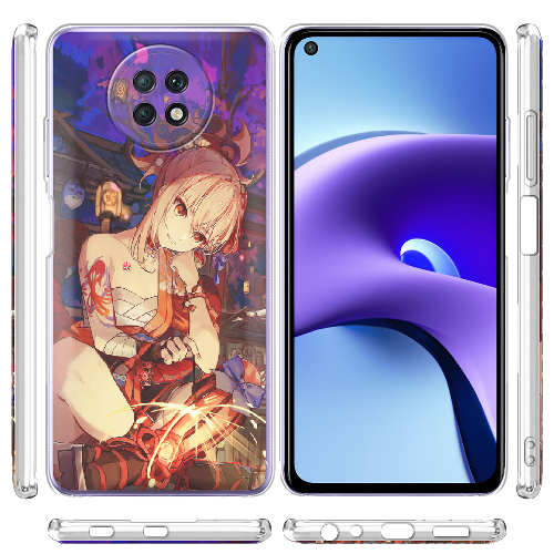 Чехол BoxFace Xiaomi Redmi Note 9T Genshin Ёимия с огоньком