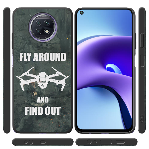 Чехол BoxFace Xiaomi Redmi Note 9T Дрон Fly Around