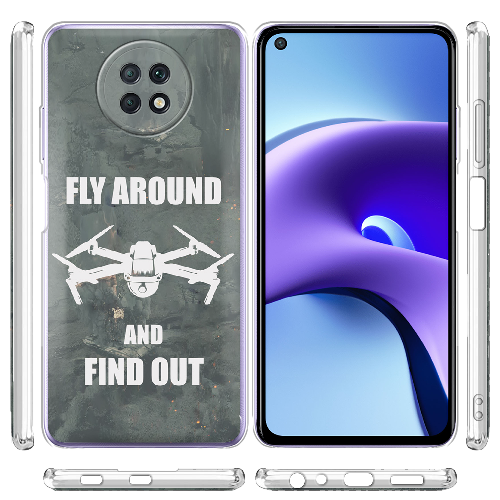 Чехол BoxFace Xiaomi Redmi Note 9T Дрон Fly Around