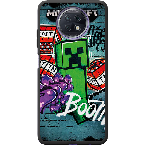 Чехол BoxFace Xiaomi Redmi Note 9T Minecraft Graffiti