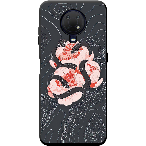 Чехол BoxFace Nokia G20 Snake Rose