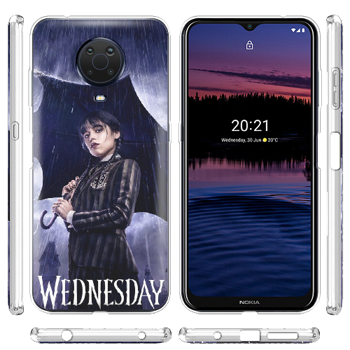 Чехол BoxFace Nokia G20 Wednesday Addams