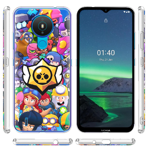 Чехол Boxface Nokia 1.4 Brawl Stars