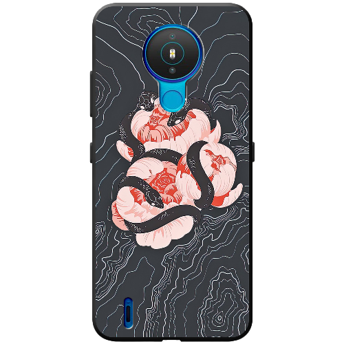 Чехол Boxface Nokia 1.4 Snake Rose