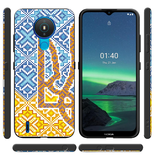 Чехол Boxface Nokia 1.4 Тризуб Вишивка