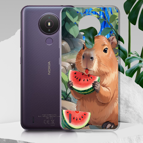 Чехол Boxface Nokia 1.4 Капибара з кавуном