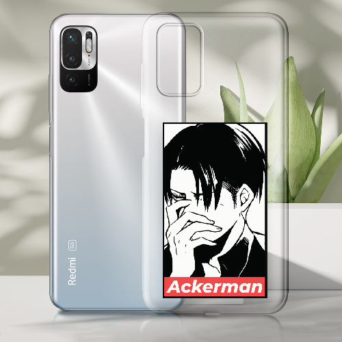 Чехол Boxface Xiaomi Redmi Note 10 5G Attack On Titan - Ackerman