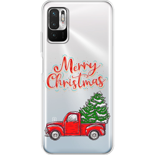 Чехол Boxface Xiaomi Redmi Note 10 5G Holiday Car Merry Christmas