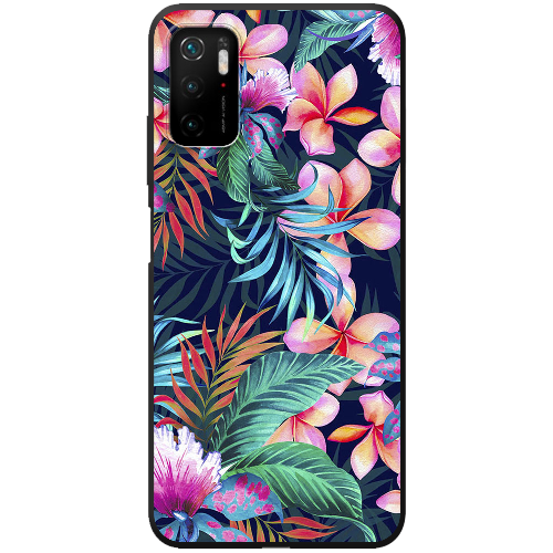 Чехол Boxface Xiaomi Redmi Note 10 5G flowers in the tropics