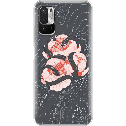 Чехол Boxface Xiaomi Redmi Note 10 5G Snake Rose