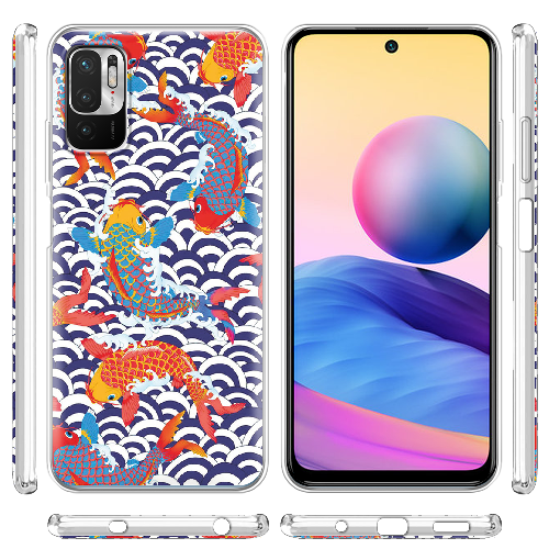 Чехол Boxface Xiaomi Redmi Note 10 5G Koi Fish