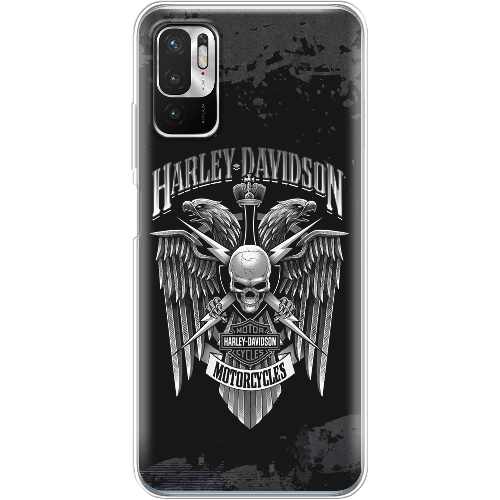 Чехол Boxface Xiaomi Redmi Note 10 5G Harley Davidson skull and eagles