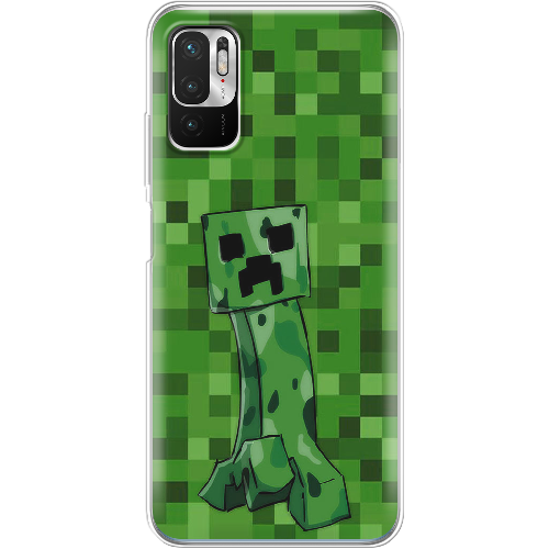 Чехол Boxface Xiaomi Redmi Note 10 5G Minecraft Creeper