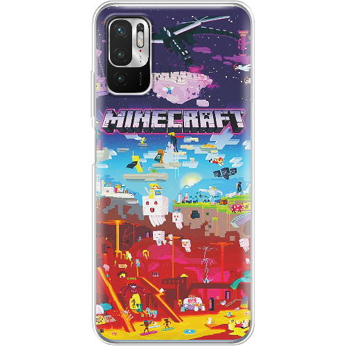 Чехол Boxface Xiaomi Redmi Note 10 5G Minecraft World Beyond