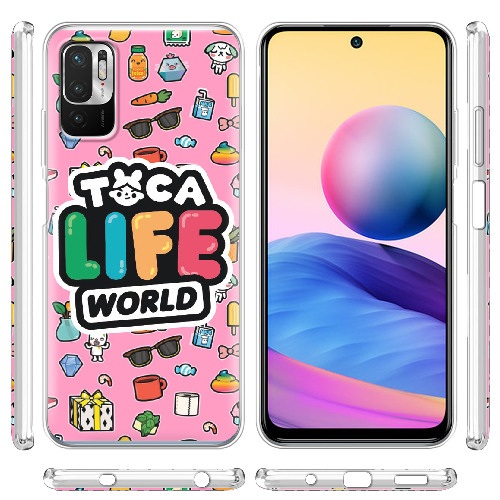 Чехол Boxface Xiaomi Redmi Note 10 5G Toca Boca Life World