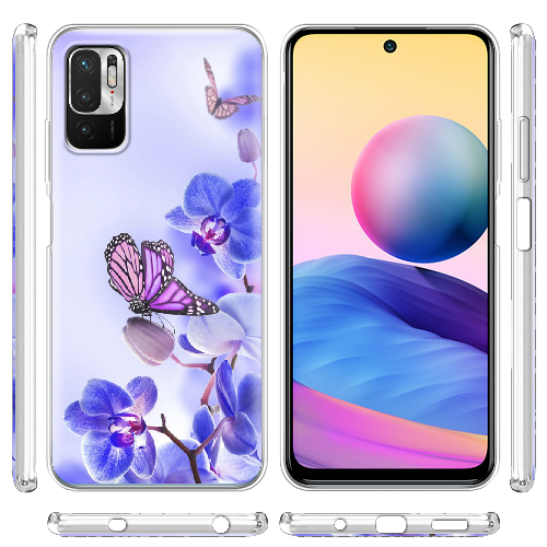 Чехол Boxface Xiaomi Redmi Note 10 5G Orchids and Butterflies