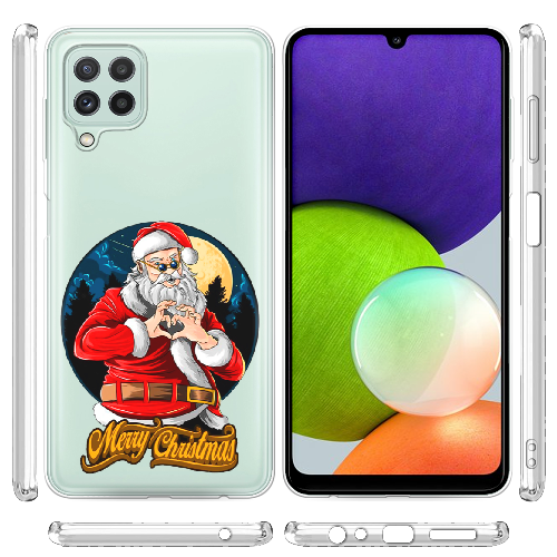 Чехол Boxface Samsung A225 Galaxy A22 Cool Santa and heart