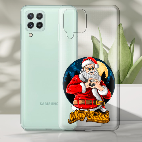 Чехол Boxface Samsung A225 Galaxy A22 Cool Santa and heart