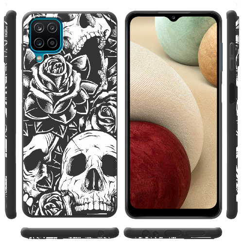 Чехол Boxface Samsung A225 Galaxy A22 Skull and Roses