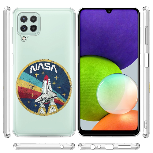 Чехол Boxface Samsung A225 Galaxy A22 Space Shuttle NASA