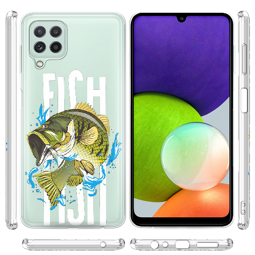 Чехол Boxface Samsung A225 Galaxy A22 Bass fish