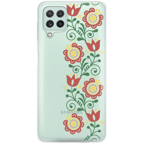 Чехол Boxface Samsung A225 Galaxy A22 Ethno Flower