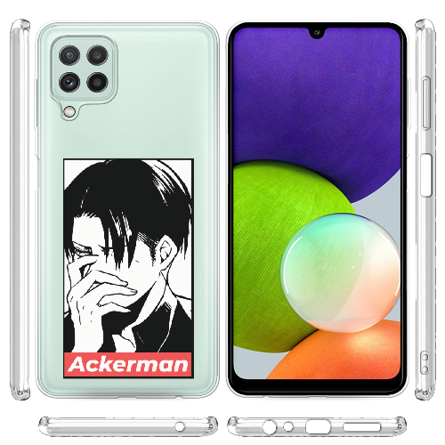 Чехол Boxface Samsung A225 Galaxy A22 Attack On Titan - Ackerman