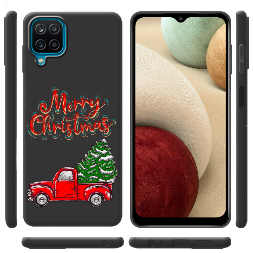 Чехол Boxface Samsung A225 Galaxy A22 Holiday Car Merry Christmas