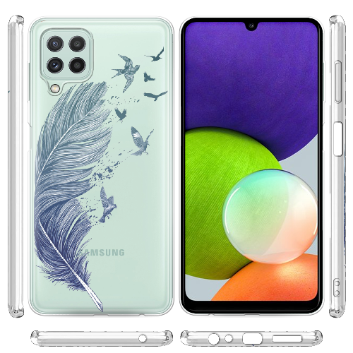 Чехол Boxface Samsung A225 Galaxy A22 Feather