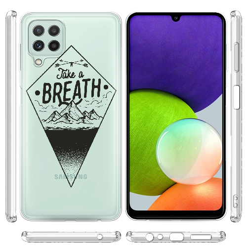 Чехол Boxface Samsung A225 Galaxy A22 Take a Breath