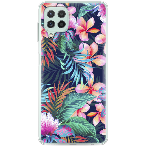 Чехол Boxface Samsung A225 Galaxy A22 flowers in the tropics