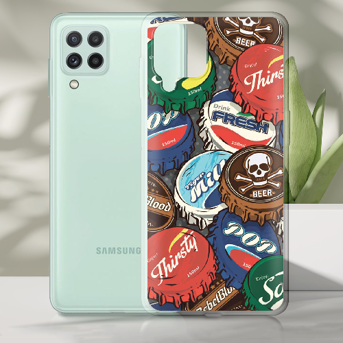 Чехол Boxface Samsung A225 Galaxy A22 Drink Lids