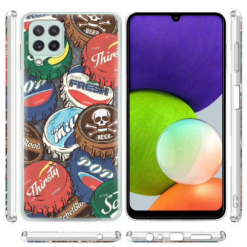 Чехол Boxface Samsung A225 Galaxy A22 Drink Lids