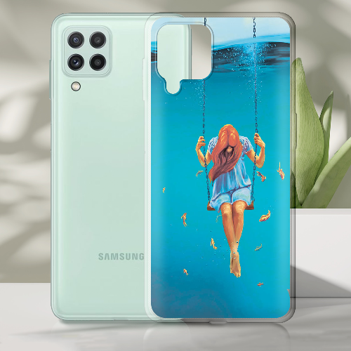 Чехол Boxface Samsung A225 Galaxy A22 Girl In The Sea