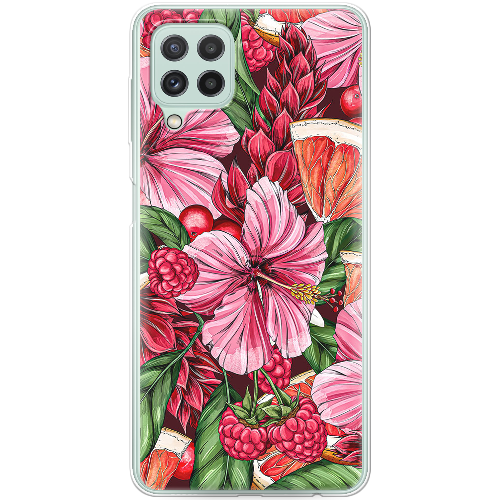 Чехол Boxface Samsung A225 Galaxy A22 Tropical Flowers