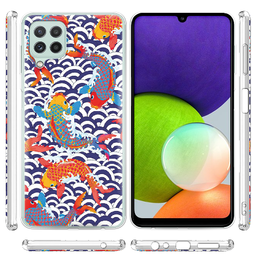 Чехол Boxface Samsung A225 Galaxy A22 Koi Fish