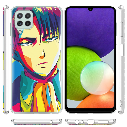 Чехол Boxface Samsung A225 Galaxy A22 Attack on titan Levi Anime Pop