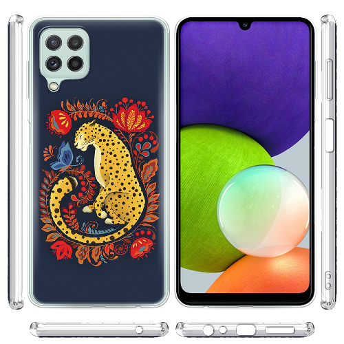 Чехол Boxface Samsung A225 Galaxy A22 Petrykivka Leopard