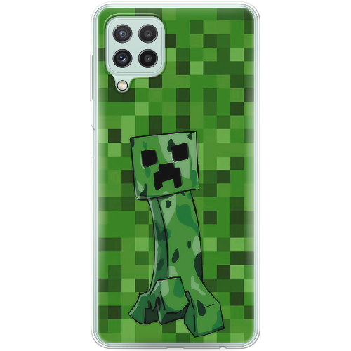 Чехол Boxface Samsung A225 Galaxy A22 Minecraft Creeper