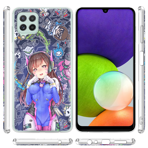 Чехол Boxface Samsung A225 Galaxy A22 Overwatch D.VA